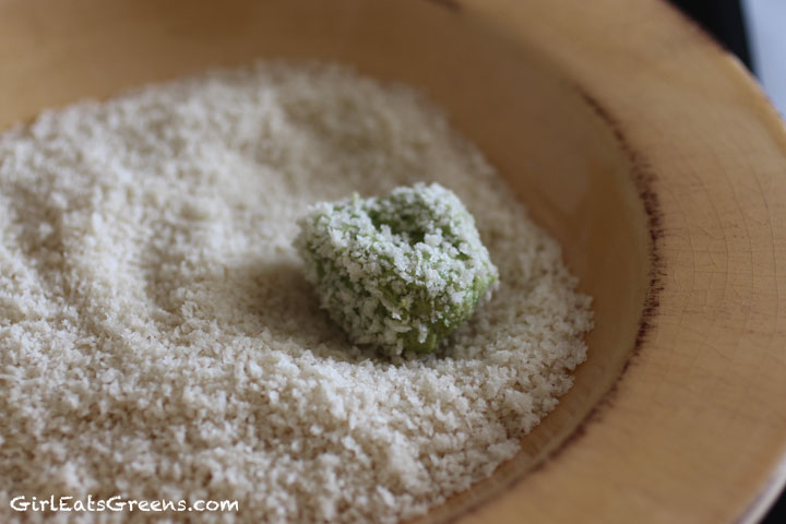 vegan fried cashew goat cheese