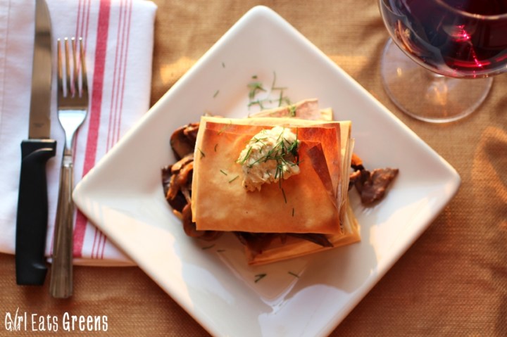 Greek Style Mushroom Phyllo Dough Pastry Girl Eats Greens_0018