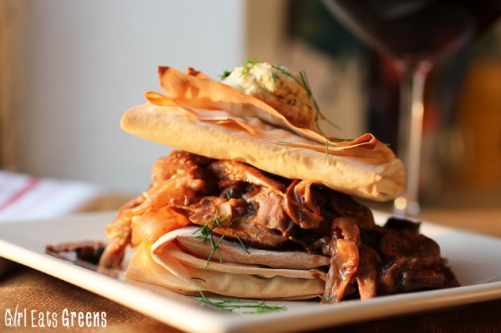 Greek Style Mushroom Phyllo Dough Pastry Girl Eats Greens_0021