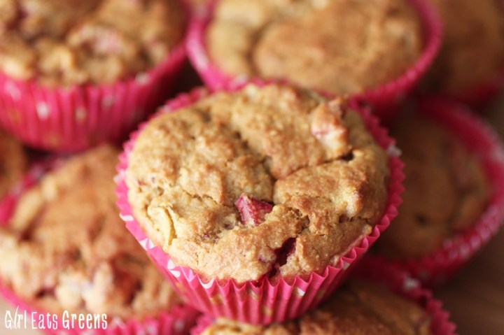 Strawberry Rhubarb Vegan Gluten Free Muffins Girl Eats Greens_0002