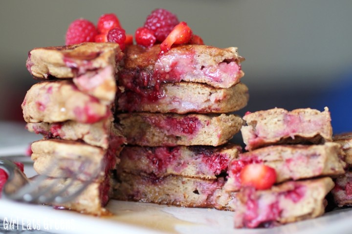 Very Berry Pancakes Raspberry Strawberry Gluten Free Vegan Girl Eats Greens_0033