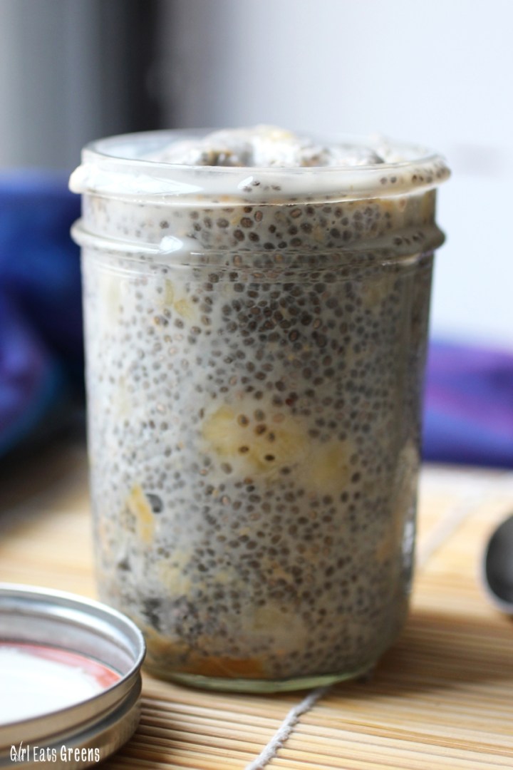 Peanut Butter Banana Chia Seed Pudding Breakfast Dessert Vegan Vegetarian Girl Eats Greens_0019