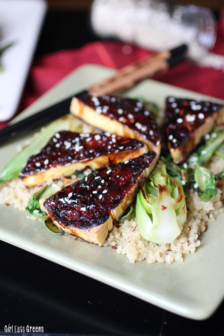 Teriyaki Broiled Tofu with Sesame Seared Bok Choy Gluten Free Vegan Vegetarian Girl Eats Greens_0017