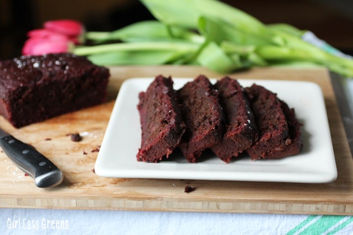 Fudgy Chocolate Chip Beet Banana Bread Vegan Vegetarian Girl Eats Greens_0012