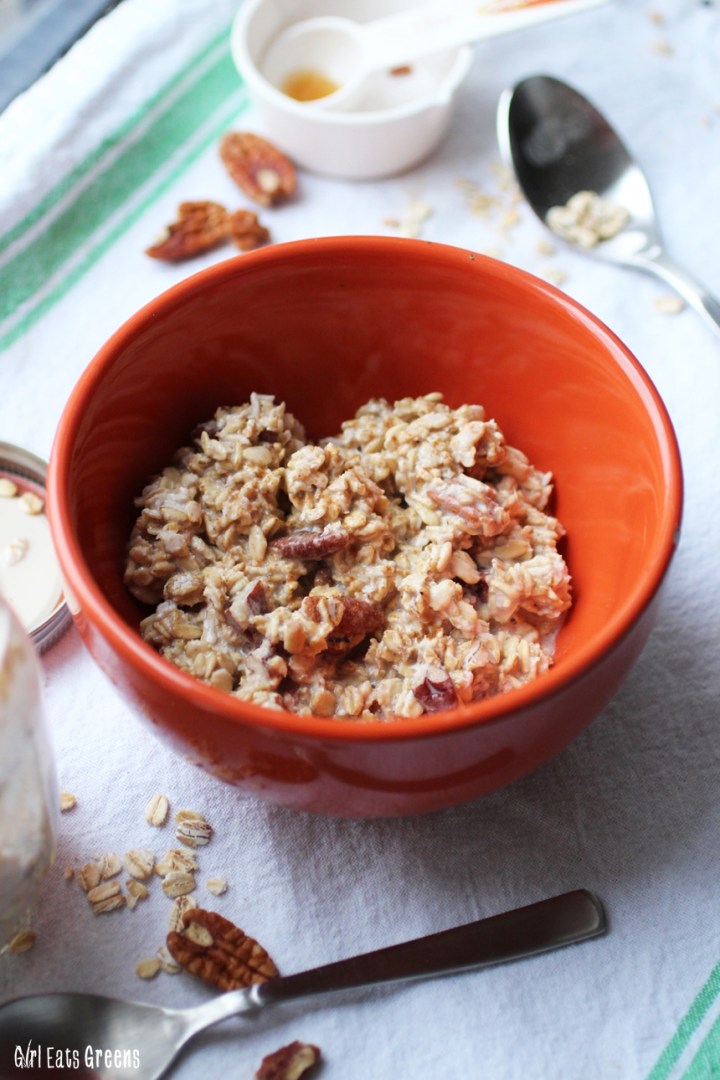 Maple Pecan Overnight Oats Gluten Free Vegan Vegetarian Girl Eats Greens_0018