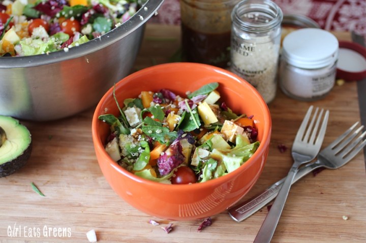 Rainbow Salad Ginger Sesame Dressing Vegan Vegetarian Gluten Free Girl Eats Greens_0017