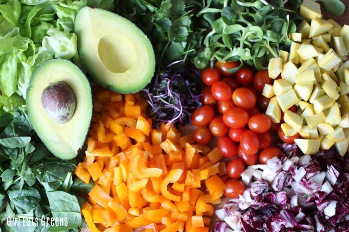 Rainbow Salad Ginger Sesame Dressing Vegan Vegetarian Gluten Free Girl Eats Greens_0026