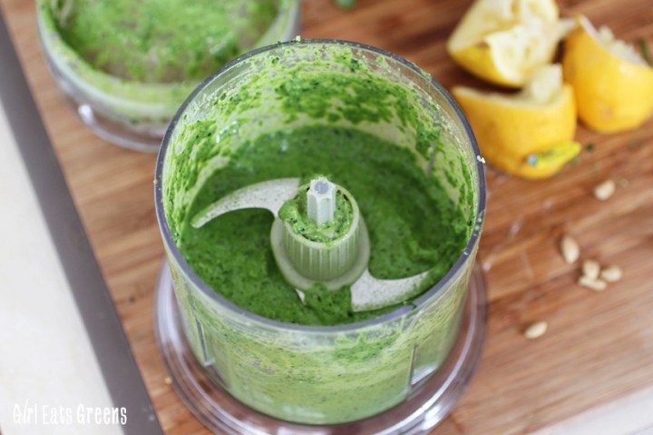 Raw Kale Radish Pesto with Zucchini Noodles Vegan Vegetarian Gluten Free Girl Eats Greens_0026