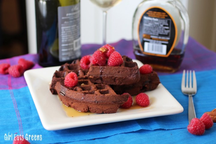 Chocolate Raspberry Walnut Waffles Girl Eats Greens_0015